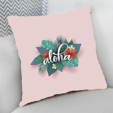 Imagem de Almofada Decorativa Cheia c/ Zíper Praia Mar Oceano Peixe - Deluzz, Al