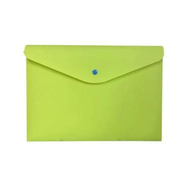 Imagem de Envelope Plástico com Botão A4 Verde - Dello