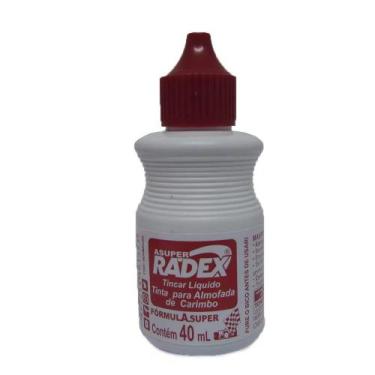 Imagem de Tinta Para Almofada de Carimbo Alto Rendimento 40ml - Radex, VERMELHA