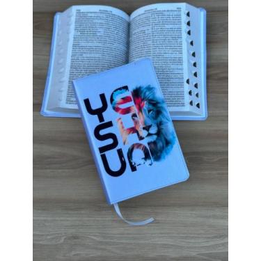 Imagem de Biblia leão Aquarela Faces Arc  Letra Grandes  Harpa e corinhos - CPP