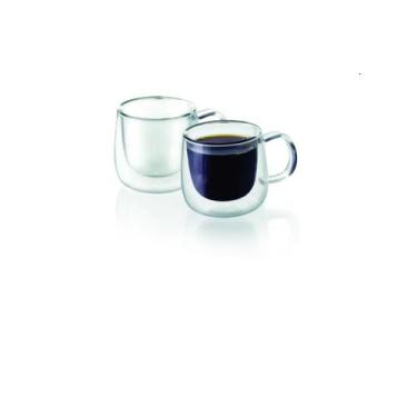 Imagem de Conjunto de 2 Xicaras para cafezinho, de parede dupla 100 ml - MIMO, T