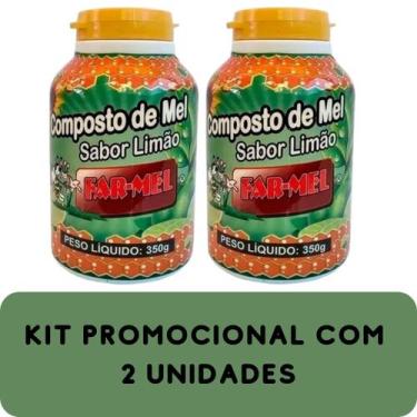 Imagem de Composto Antigripal Farmel Mel e Limão 350g Kit Promocional 2 Unidades