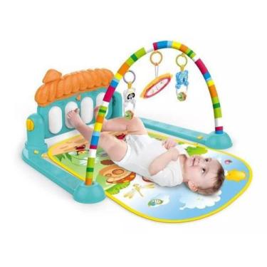 Imagem de Tapete De Atividades Interativo Bebê Piano Musical Verde - Color Baby 