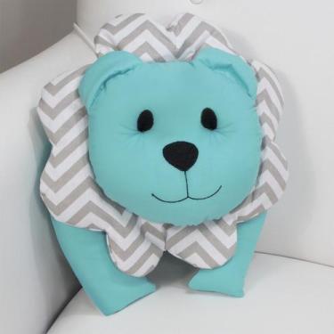 Imagem de Almofada Decorativa Leãozinho - Laura Baby, Azul Tiffany