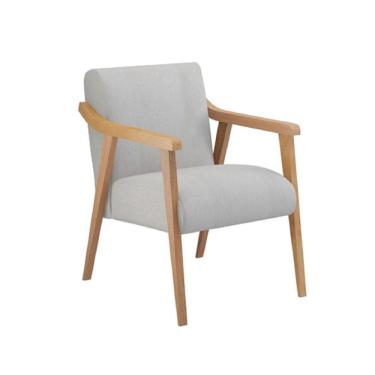 Imagem de Poltrona Flávia Cinza e Natural