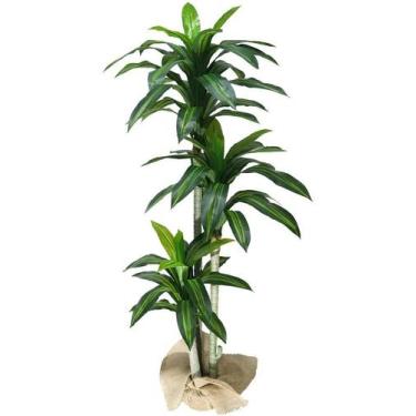 Imagem de Planta Árvore Folhagem Dracena Artificial Decorativa Grande P/Vaso Rea
