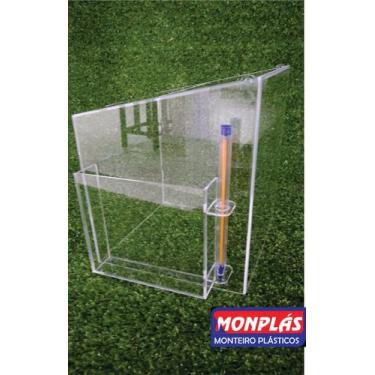 Imagem de CAIXA PARA SUGESTÕES EM ACRÍLICO COM PORTA CANETA - Monplás - MONPLAS