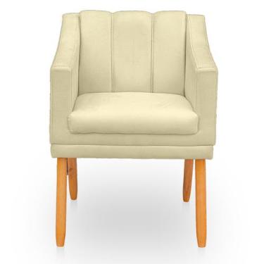 Imagem de Poltrona Cadeira para Sala Confortável e Moderna Mila Suede - BelarSto