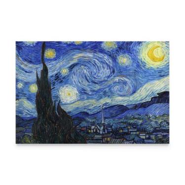 Imagem de Quadro Van Gogh Noite Estrelada Decorativo - Bimper