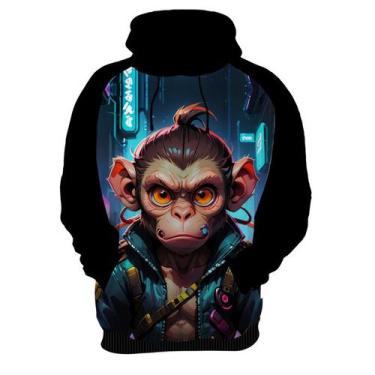 Imagem de Moletom Casaco Blusa Animais Cyberpunk Macacos Gorilas 3 - Enjoy Shop,