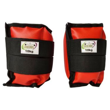 Imagem de Caneleira Tornozeleira Profissional 10 KG - Exercise Sports, Vermelho