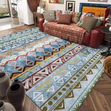 Imagem de Tapete para sala de estar Retro Floral Abstrato Grande Área Tapete Decoração para casa Pastoral Estilo étnico Quarto Tapete, CC205, QD, 300x400CM
