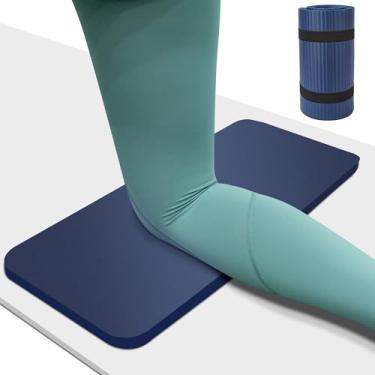 Imagem de Joelheira para ioga, almofada de 20 mm de espessura, tapete de ioga com alça de transporte, tapetes para articulações livres de dor, joelhos e cotovelos, tapetes de treino para academia em casa, ioga