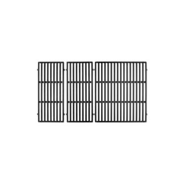Imagem de Weber Grelha de Ferro Fundido, Série 400, Preto, Retangular, Cerâmica, Esmaltado, Grelhar, Cozinhar ao Ar Livre