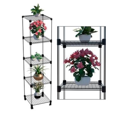 Imagem de Estante de Plantas 125cm Jardim Vertical Prateleira Horta Floreira Suporte de Plantas Orquídea Suculentas (Branco)