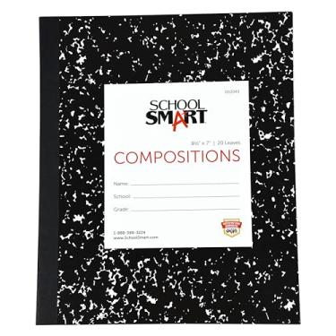Imagem de School Smart Livro de composição pautado com capa flexível, 21,5 x 17,7 cm, 40 páginas