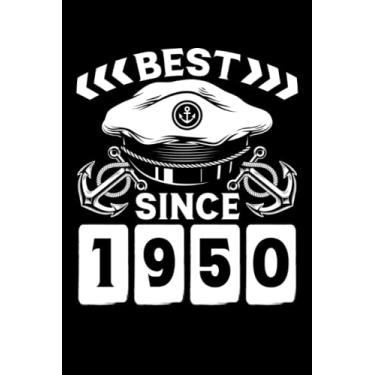 Imagem de Best captain since 1950: Dot Grid Jounal ToDo Exercise Book or Diary 6" x 9" (15.24 x 22.86 cm) 120 pages