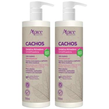 Imagem de Kit 2 Gelatina Apse Apice Ativadora De Cachos Umidificadora Cabelos Ca