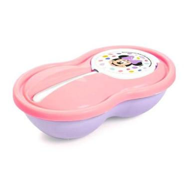 Imagem de Pratinho Infantil com Colher da Minnie 320ml - Plasútil