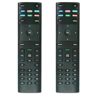 Imagem de Pacote com 2 controles remotos de substituição universais aplicáveis para TVs Smartcast Vizio Smat TV D, E, M, P, V, PX LED LCD HD UHD HDR