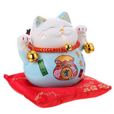 Imagem de Happyyami Mini Gato Caixa De Poupança De Cerâmica Cofrinho Jarra Gato Banco De Dinheiro Para Meninos E Brinquedo Educativo