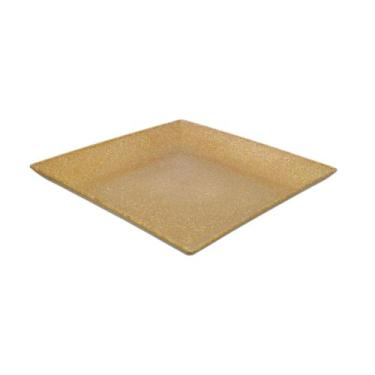 Imagem de Petisqueira prato quadrado 24cm ecológico marrom claro - evo