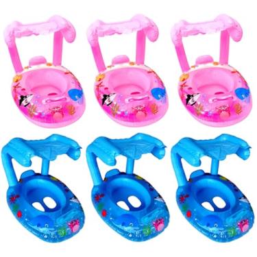 Imagem de Kit com 6 Boias Bote Fralda com cobertura Encaixe de Pernas Infantil