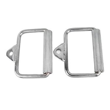 Imagem de Alça de Exercício de Ginástica, 2pcs Planejada de Substituição de Aço Inoxidável Acessórios Eletroplatados D ROW para Exercícios de Fitness Acessórios para Máquina de Cabo