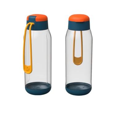 Imagem de Garrafinha Água Squeeze Esporte 500ml Com Alça Resistente Bpa Free Escritório Academia (Verde)