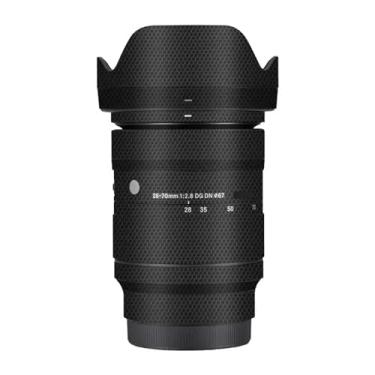 Imagem de Camerea Adesivo antiarranhões para lente Sigma 28-70 mm F2.8 DG DN Apto para Sony E Mount Camerea Coat película protetora de vinil película protetora decalques capa 1:2,8 28-70 2,8 (preto matriz)