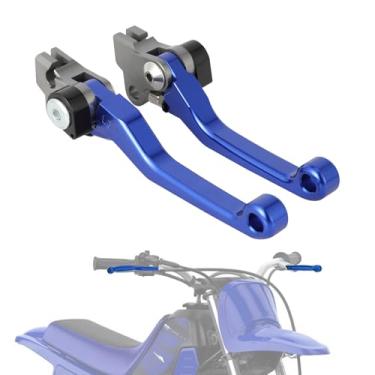 Imagem de IUVWISN Pivô de freio de embreagem de bicicleta Dirt Bike CNC ajustável para motocicleta PW50 PW 50 1981-2025 azul