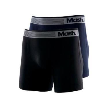 Imagem de Kit com 2 Cuecas Boxer Mash 710.01 Colorido, Preto, GG