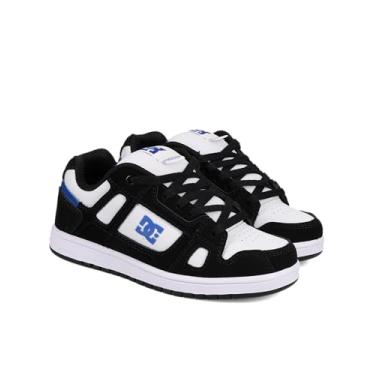 Imagem de DC Shoes Tênis de skate unissex infantil, Preto/branco/azul, 13 Little Kid