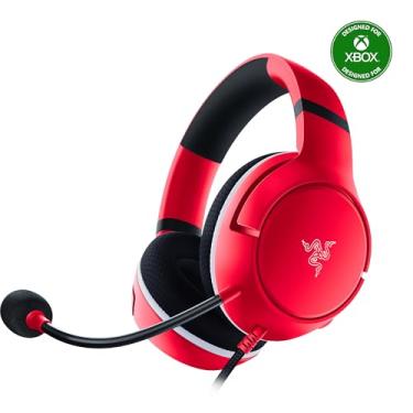 Imagem de Razer Kaira X Wired Headset for Xbox Series X|S, Xbox One, PC, Mac & Mobile Devices: TriForce 50mm Drivers - HyperClear Cardioid Mic - Memory Foam Ear Cushions - On-Headset Controls - Pulse Red