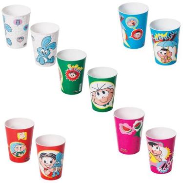 Imagem de Kit 10 Copos Turma Da Mônica Para Festa Infantil Enfeite De Ovo De Pás
