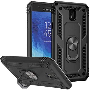 Imagem de Yerebel Capa para Galaxy J7 2018, capa J7 Refine, capa J7 Star, capa J7 Crown, J7 V 2ª geração, capa J7 Aura, capa magnética para celular para Samsung J7 2018 preta