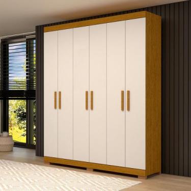 Imagem de Roupeiro ACP Móveis Lana 6 Portas 2 Gavetas Internas - ACP Moveis, Cin