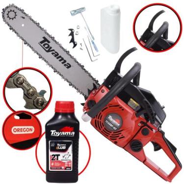 Imagem de Motosserra Á Gasolina Toyama TCS58F-G2 TCS58FG2 Motor 2T 55cc 3,2HP 13