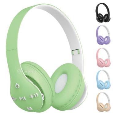 Imagem de Fone de Ouvido Bluetooth Som Estéreo, Design Dobrável e Função Mãos Li