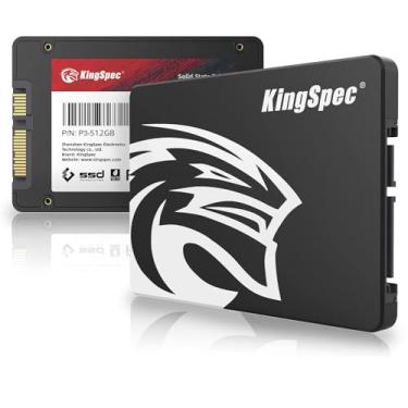 Imagem de KingSpec SSD SATA de 256 GB 6.3 cm, unidade de estado sólido interna SATA III 6Gb/s - Flash TLC 3D NAND, compatível com desktop/laptop/tudo em um