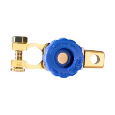 Imagem de Bothyi Interruptor de link do terminal da bateria genérico no isolador multifuncional para acessório de automóvel com conector de grampo de botão, Azul