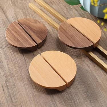 Imagem de Puxador de armário de cozinha de madeira para armários, acessórios de cozinha, puxadores de móveis para armários, gavetas de quarto, ferragens, carvalho original, distância do furo 32 mm