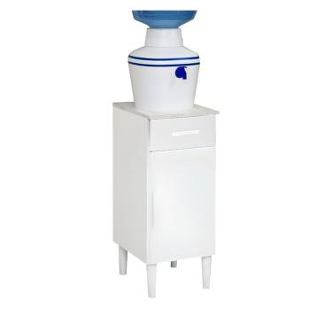 Imagem de Mini Balcão Cozinha mdp 15mm 1 Porta 1 Gaveta - Branco