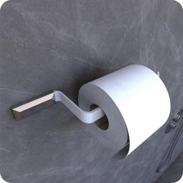 Imagem de Porta Papel Higiênico De Parede Branco e Cromo Empire