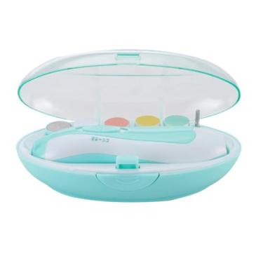 Imagem de Wedhapy Lixa de unha para bebê, cortador de unhas elétrico para bebê, conjunto de manicure infantil, cortador de recém-nascido para dedos dos pés, conjunto de pedicure de bebê para unhas pulverizador