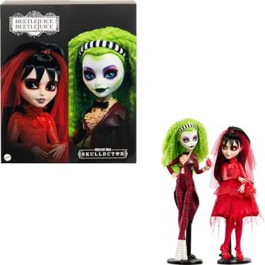 Imagem de Monster High Skullector Beetlejuice Beetlejuice Doll 2-Pack, Collectible Betelgeuse and Lydia Deetz Set with Accessories and Displayable Packaging (Amazon Exclusive)