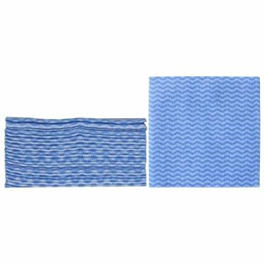 Imagem de KMAKII Panos de limpeza resistentes reutilizáveis – panos de prato multiuso e lenços para cozinha e casa, super absorventes, 30 x 30 cm, azul, pacote com 50