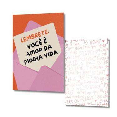 Imagem de 100 uni Mini Cartão Frente e Verso Presente Namorados 5x7cm - Nicolado
