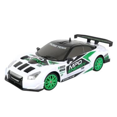 Imagem de Carro de Corrida de Controle Remoto DriftX Branco Multikids - BR2418, 