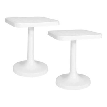 Imagem de Kit 2 Mesa Quadrada Gardenlife Iguazu Desmontável Bar - Garden Life